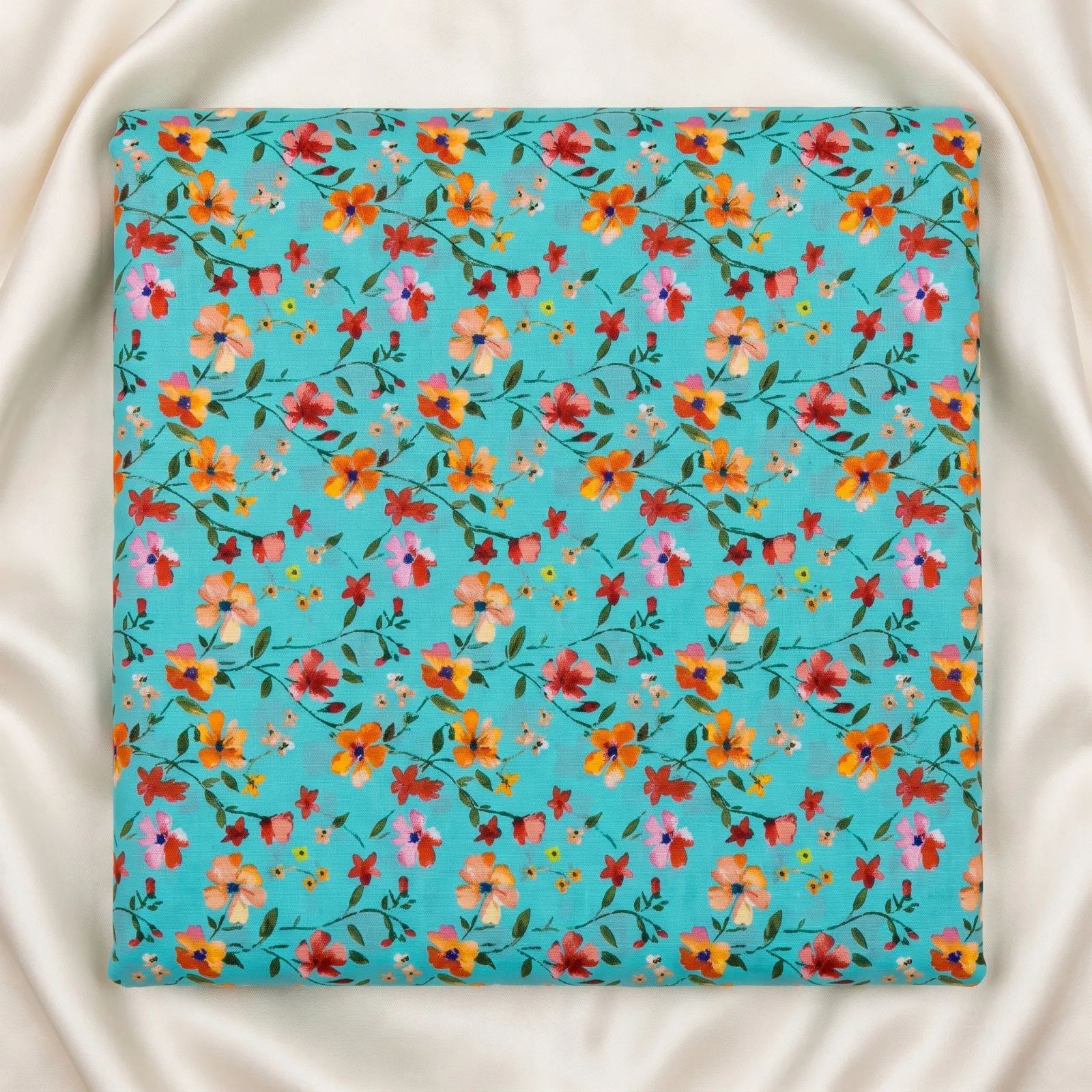 Emerald Garden Floral Printed Lawn Suit